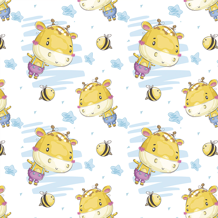 Adesivo Papel de Parede - Girafa baby
